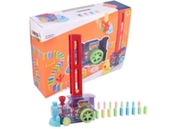 Ats-juego De Domino Tren Toy Set Diy Colocación Automática Coche Educatsivo Niños 80pcs