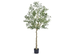 Olivo artificial de 1,80 m con 1224 hojas en pie para decoración interior y exterior Tekmaquinas