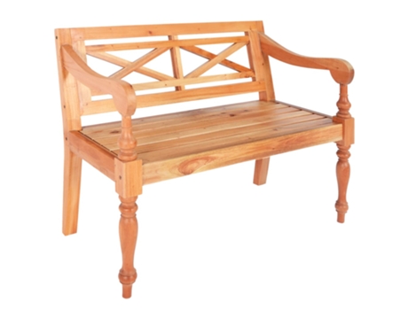 Banco Jardin VIDAXL Marrón Madera (98 cm)