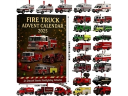 Calendario De Cuenta Regresiva Para La Navidad De 2025: Camiones De Bomberos Y Autos Deportivos Estadounidenses