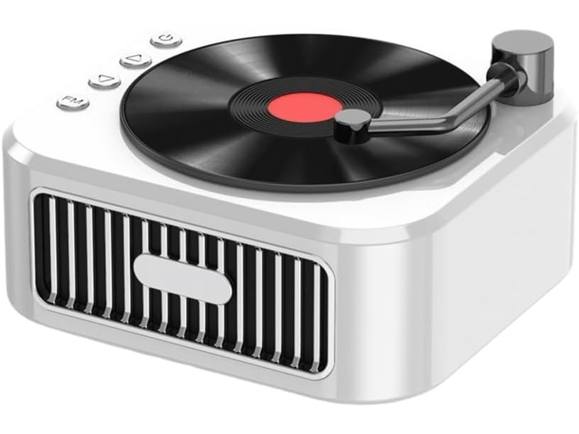 Altavoz Bluetooth 5.3 Retro Con Diseño De Fonógrafo Del Siglo Xviii Y Sonido Estéreo De 360°.