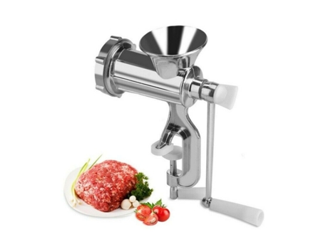 Maquina Para Picar Carne Tipo 8 Molino Picadora Manual De Aluminio KMT