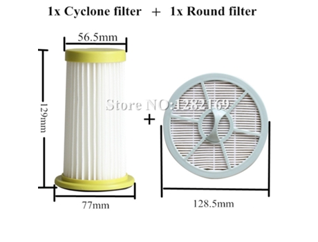 1X piezas de limpiador aspirador filtro Hepa y 1X reemplazo de filtro de salida de aire redondo para Philips Fc8260 Fc8261 Fc8262 Fc8264