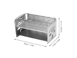 Estufa Portátil Plegable De Acero Inoxidable Para Camping, Estufa De Leña, Barbacoa Y Senderismo.