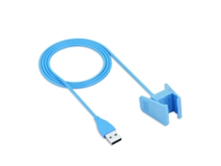 Cargador Con Protección De Chip Adecuado Para Cable De Carga Fitbit Charge2 Azul