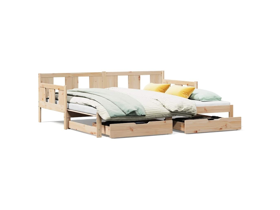 Maison Exclusive - Sofá Cama Nido Con Cajones Sin Colchón 90x190 Cm