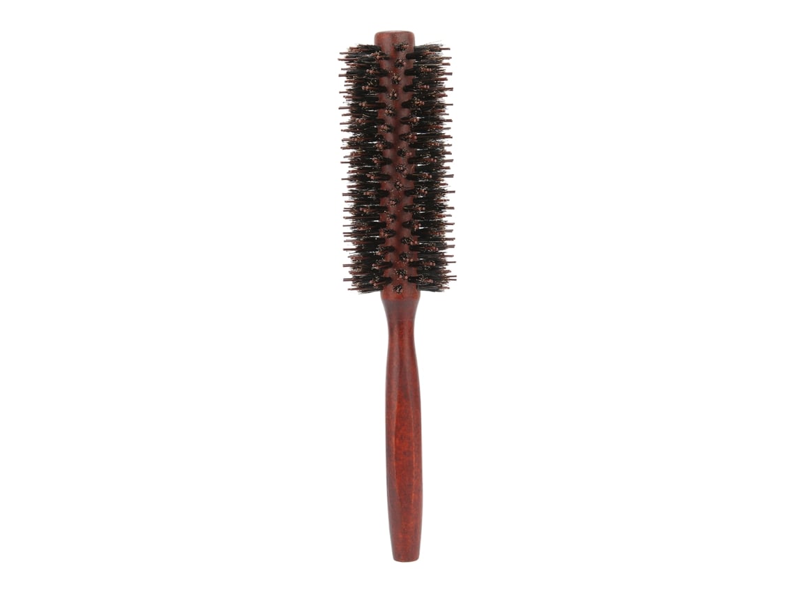 Peine Redondo Antiestático Con Cerdas Naturales Para Secar Y Peinar El Cabello En Casa O En La Peluquería.