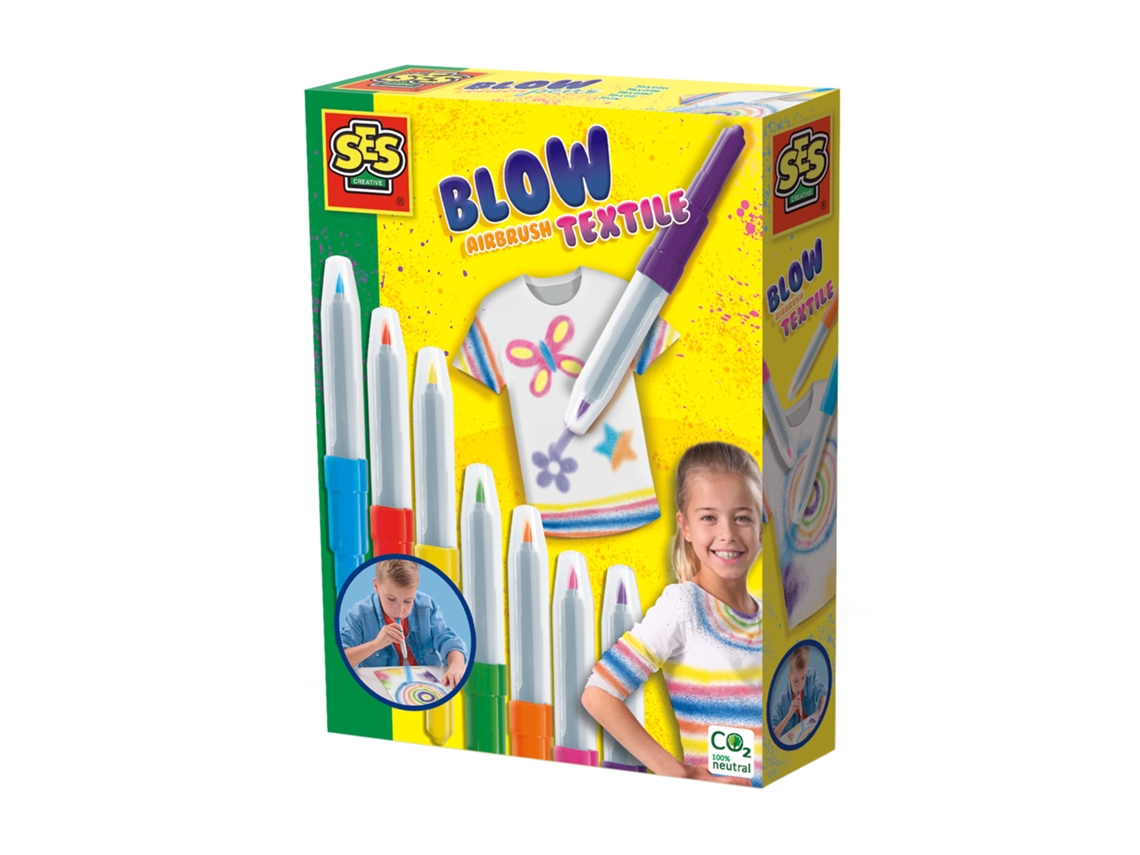 Juego Criativo SES Rotuladores para colorear y pintar textiles 00281 (Edad Mínima Recomendada: 5 años)