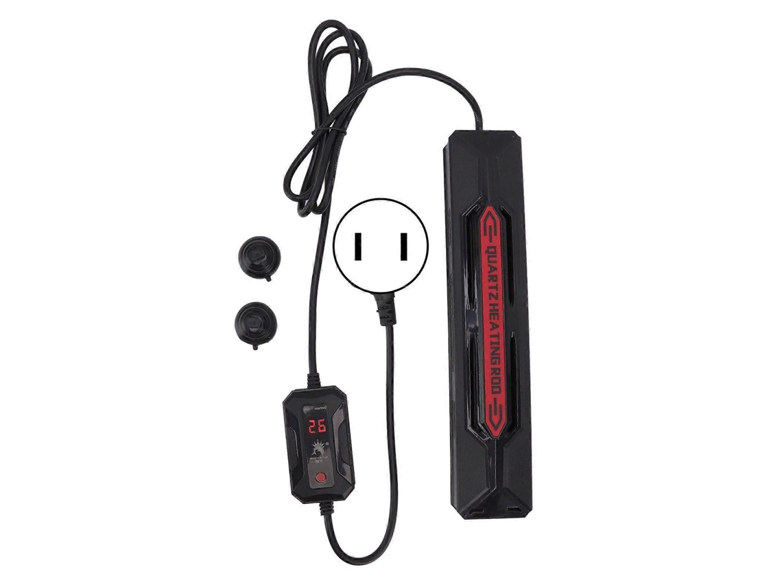 Calentador de acuario a prueba de explosiones de 800 W con agitador de cuarzo y pantalla LED de temperatura, enchufe americano de 1/10 V. GOKOCO