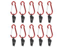 Clips para tienda de campaña con rifle para camping (10 unidades)