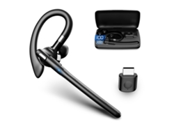 Auriculares Bluetooth 6.1 de una mano, 100 horas de autonomía en espera, para conducir, oficina, camioneros, color negro HEXINYIGJLY