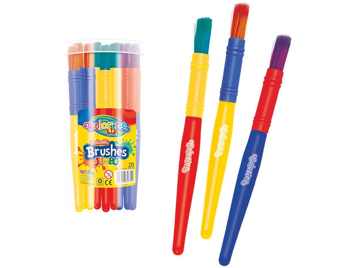 Conjunto de 3 Pinceles COLORINO Jumbo (Multicolor)