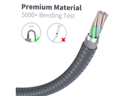 Cable De Carga Magnético De Nailon Trenzado De 1 M Para Dispositivos Ios Y Relojes, Accesorio De Repuesto