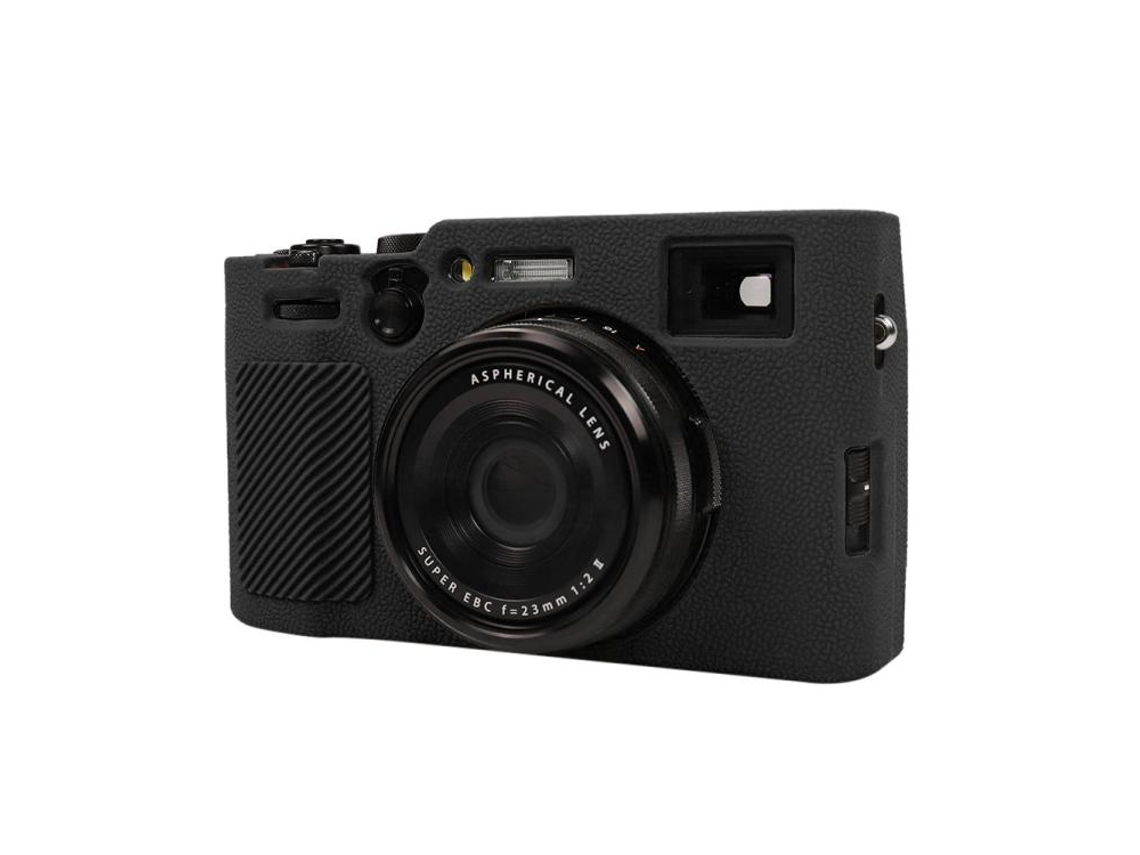 Funda protectora de silicona suave con textura de lichi para Fujifilm X100vi (negro) Zruxe