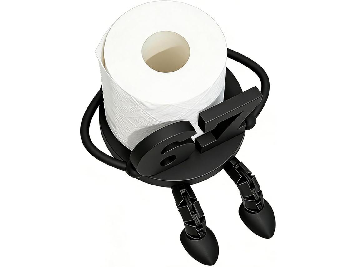 Suporte De Papel Higiênico Independente Organizador De Papel Higiênico - Suporte Com Pés Giratórios, Para Banheiro,