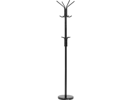 Percheros Claxton (Negro - Acero -30x30x185 cm)