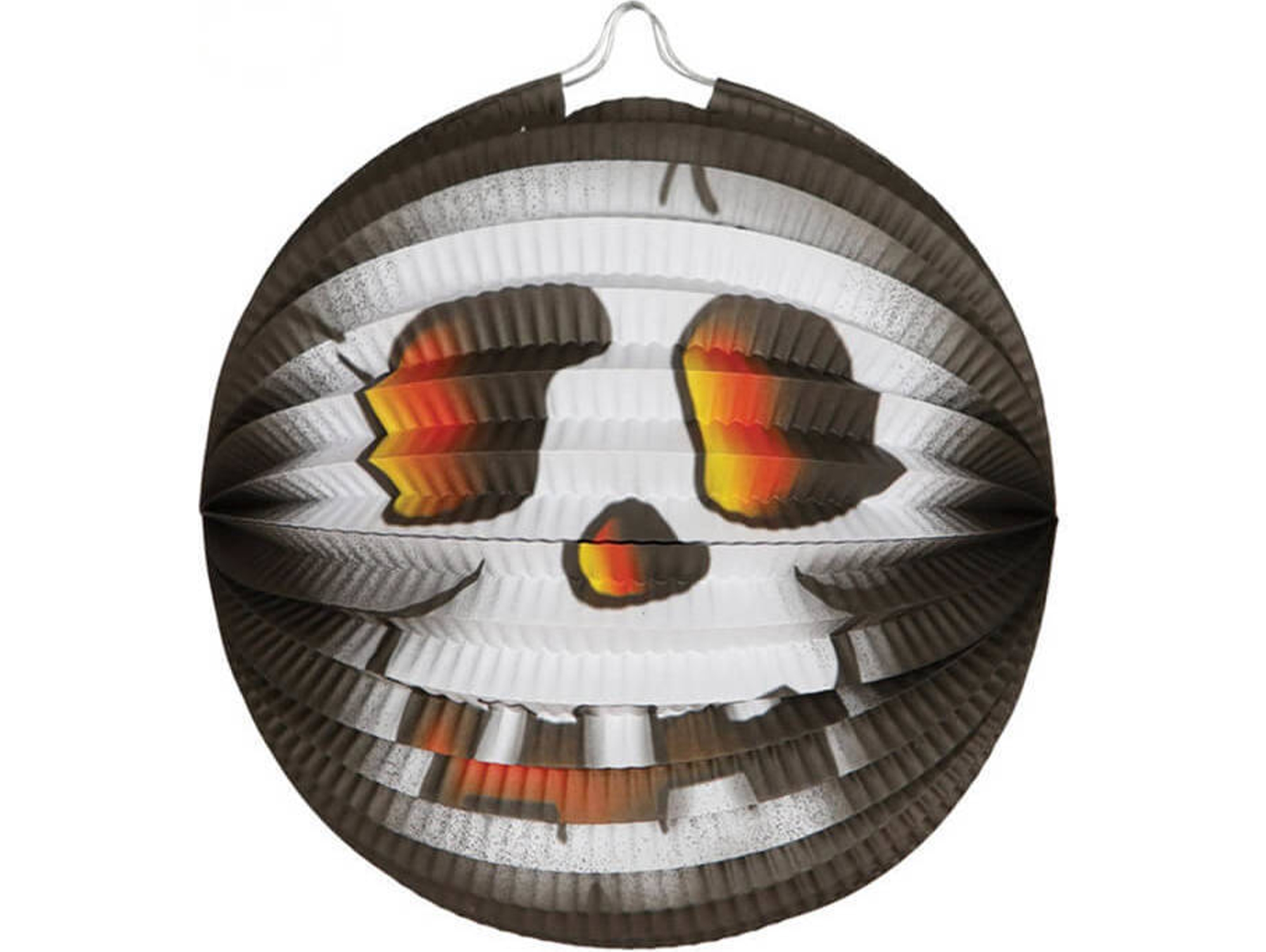 Decoraciones de Halloween DISFRAZZES Farolillo de Papel Calavera (26 cm)
