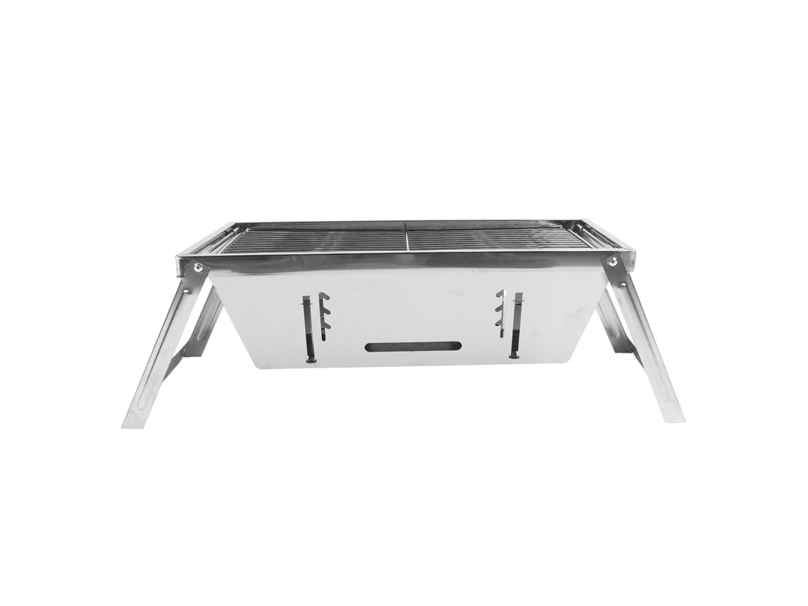 Parrilla portátil multifuncional de acero inoxidable para acampar