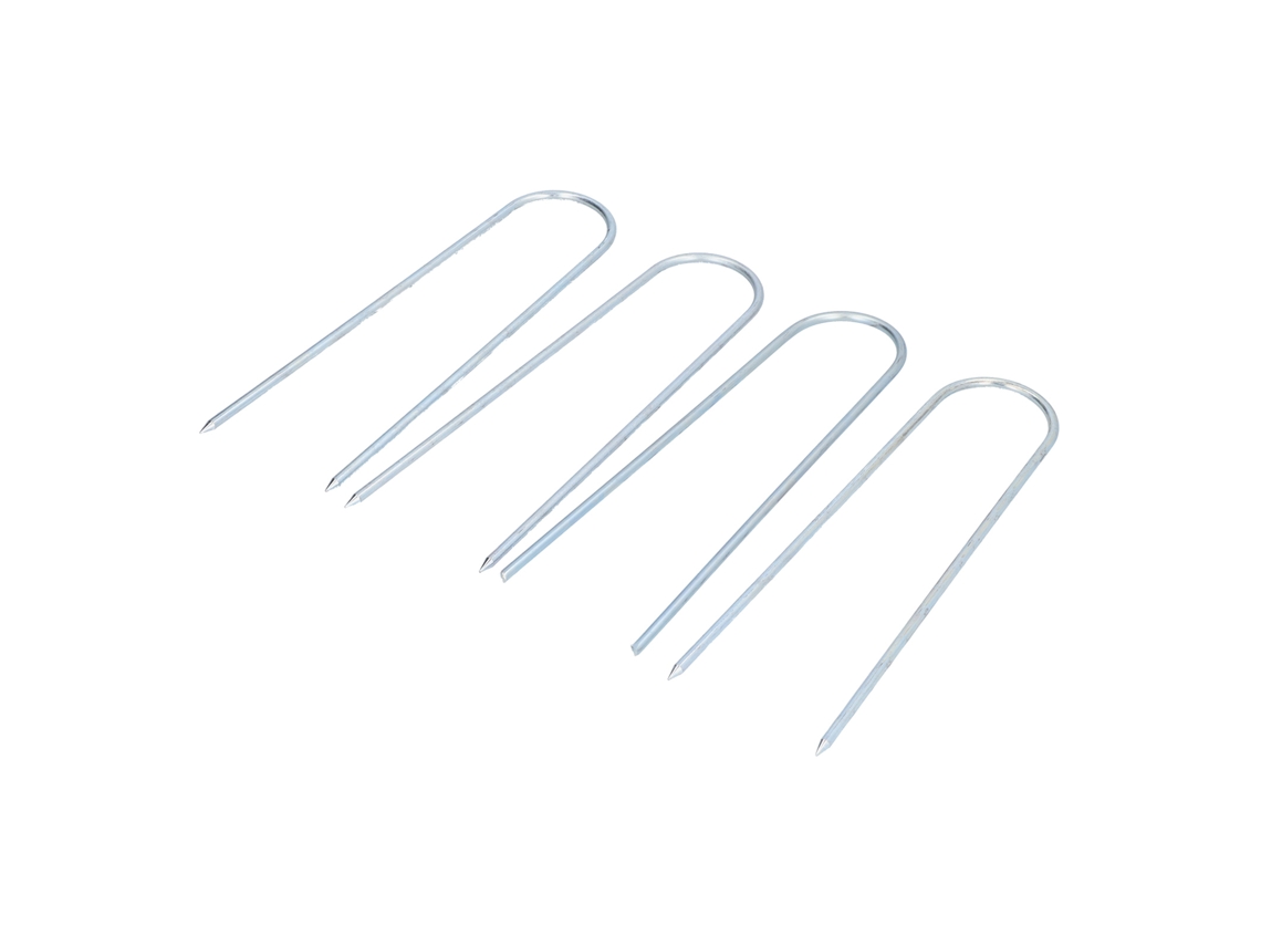 4 Clavos En Forma De U Para Tiendas De Campaña, Grapas De Acero Inoxidable Para Jardín, Estacas Para Asegurar