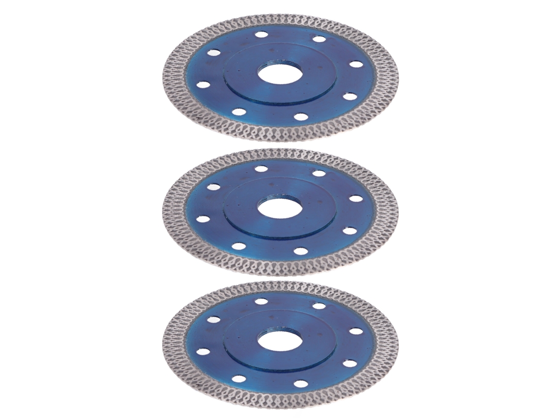 3 Hojas De Sierra De Diamante Para Cortar Cerámica, Mármol Y Azulejos De 105x10x20 Mm.