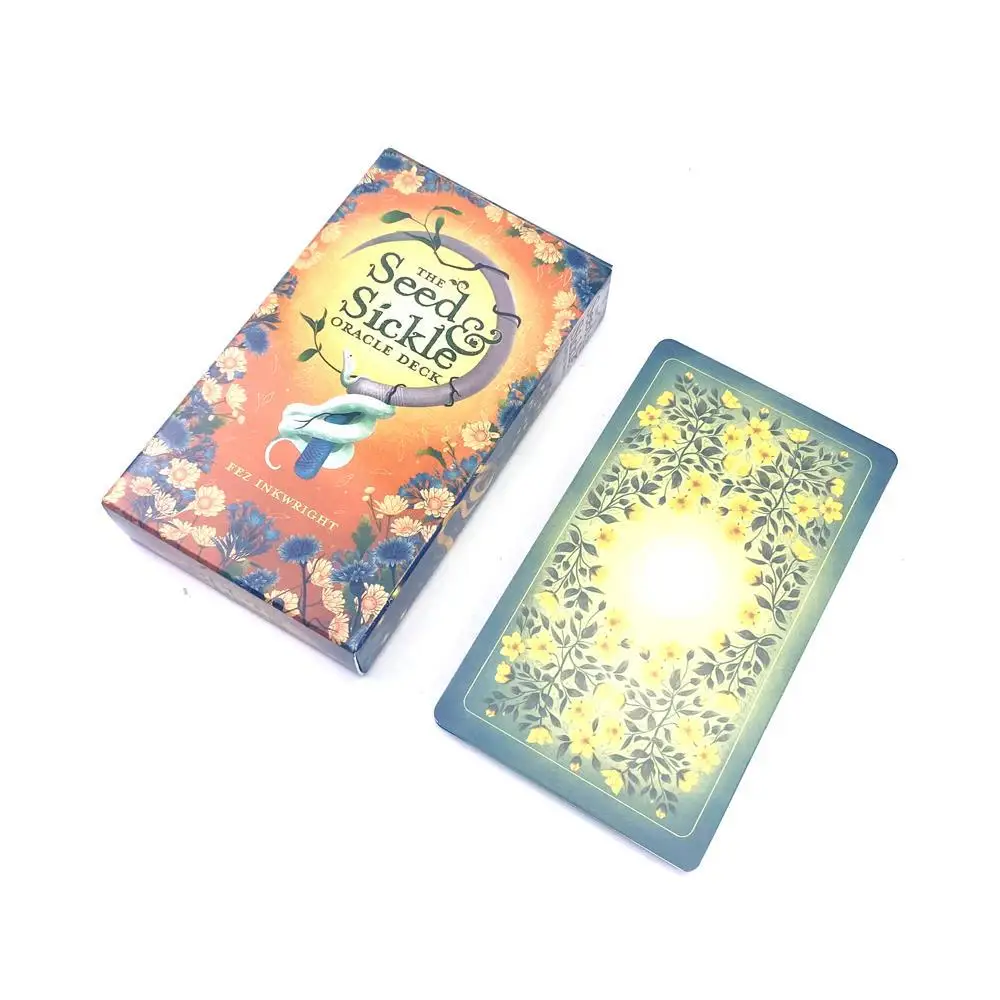Semillas, Hoces, Cartas del Oráculo A, 55 cartas del Tarot, 12*7cm, Juego de mesa de adivinación en inglés