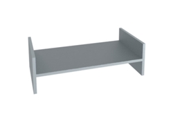 Renoplast® Perfil Lineal De Aluminio Renodrain | Suelo Ventilado | Soporte Para Canaleta De Cables Renodrain S