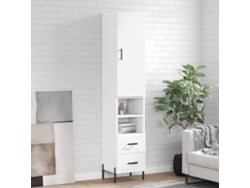 Aparador Alto Madera Contrachapada Blanco 34,5x34x180 Cm