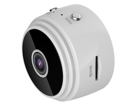 Mini cámara inalámbrica HD Wifi 1080P visión nocturna detección de movimiento función magnética blanco BISBISOUS