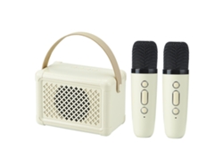 Altavoz Portátil Bluetooth Para Karaoke Con Micrófonos Inalámbricos, Radio Fm Y Batería De Larga Duración.