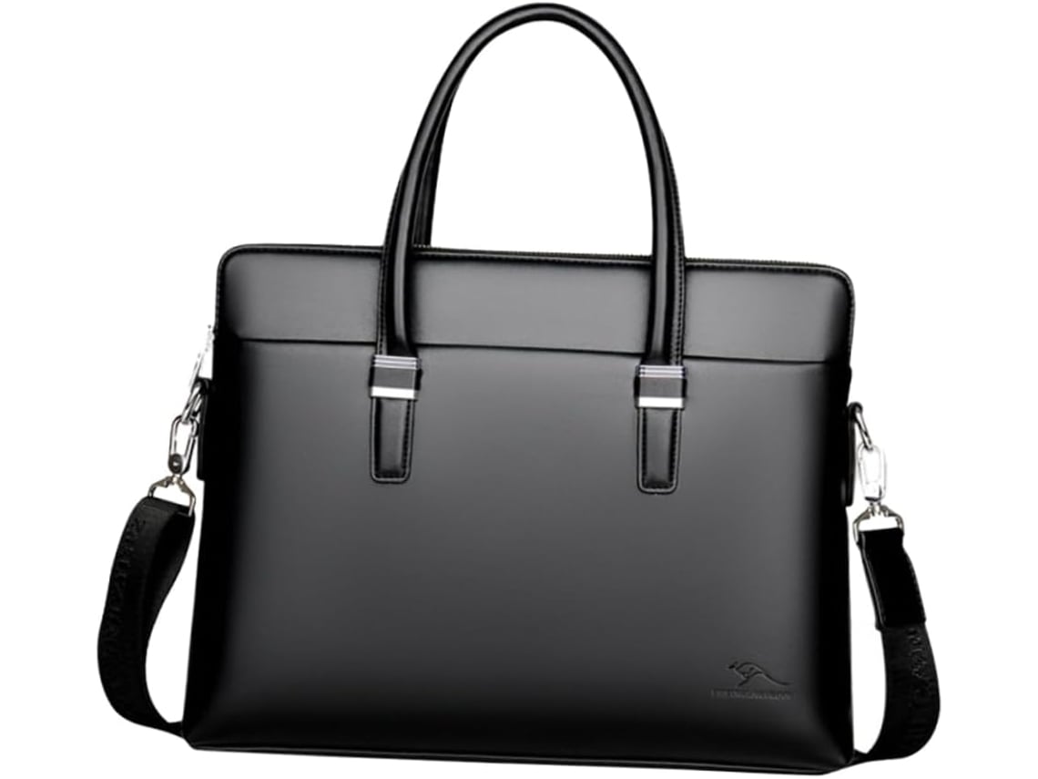 Nuobesty Pasta Executiva Masculina Em Couro Bovino Para Laptop, Bolsa De Ombro