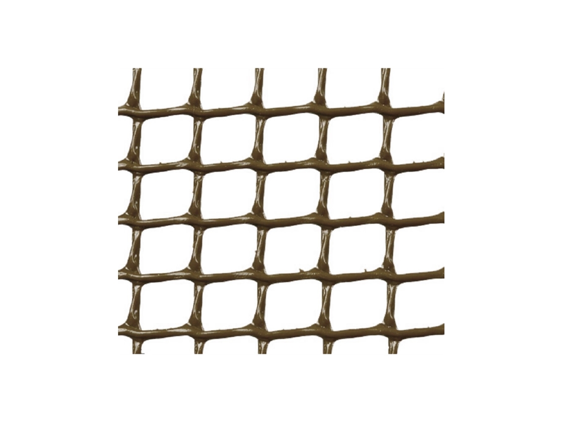 MALLA PLASTICA CUADRADA 0,5x0,5 cm MARRON 1x5m