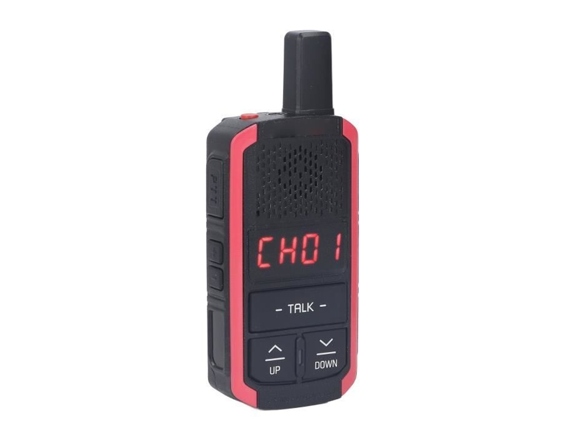 HURRISE Walkie Talkie Inalámbrico E8 3 W Radio Bidireccional 400-470 MHz 16 Canales CA 100-240 V Walkie Talkie de Alta Potencia