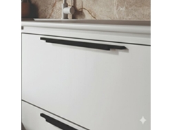 Tirador de perfil de aluminio HARDWAREXCHANGE, 247x14x18 mm, negro mate
