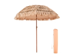 Sombrilla Tiki de paja de polipropileno ajustable Succebuy de 1981 mm para playa y patio
