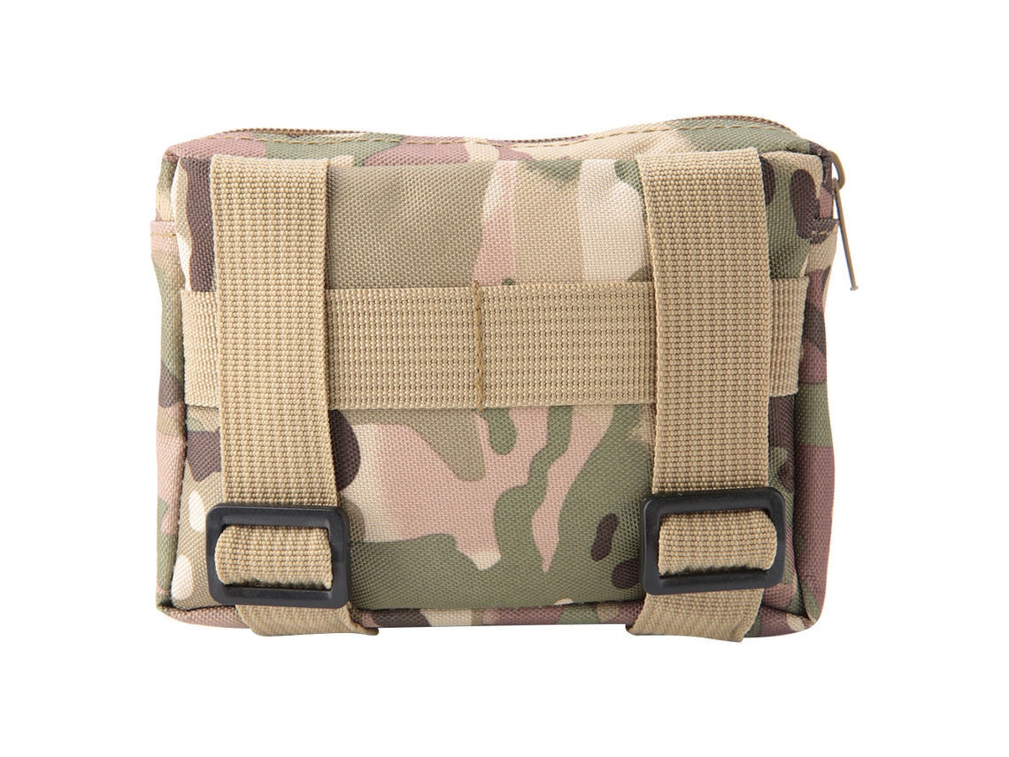 Riñonera de nailon impermeable para acampar y actividades al aire libre, bolsillo colgante portátil.