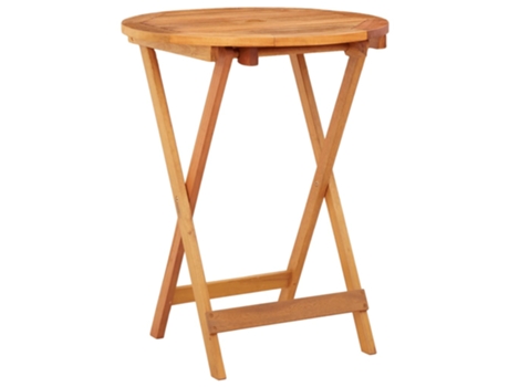 Mesa de jardín VIDAXL Marrón Madera (60x75 cm)