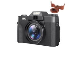 Cámara Digital Compacta Szsmart Rz0 Con Pantalla De 3", Wifi, 75 Megapíxeles, Ideal Para Vlogs Y Selfies (negro - 5k - Iso: 100-6400)