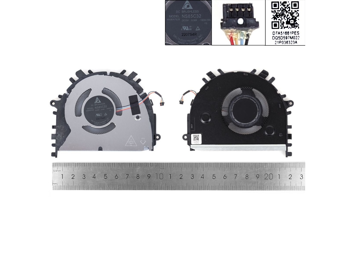 Ventilador De Notebook Huawei Honor D Wfq9 Nbl Waq9r Waq9rp Waq9hnr Klvc Wah9l Nbb Wae9p Nbr Wa19 Nbl Wah9hnporg Eg70040s1 C111 Compativel