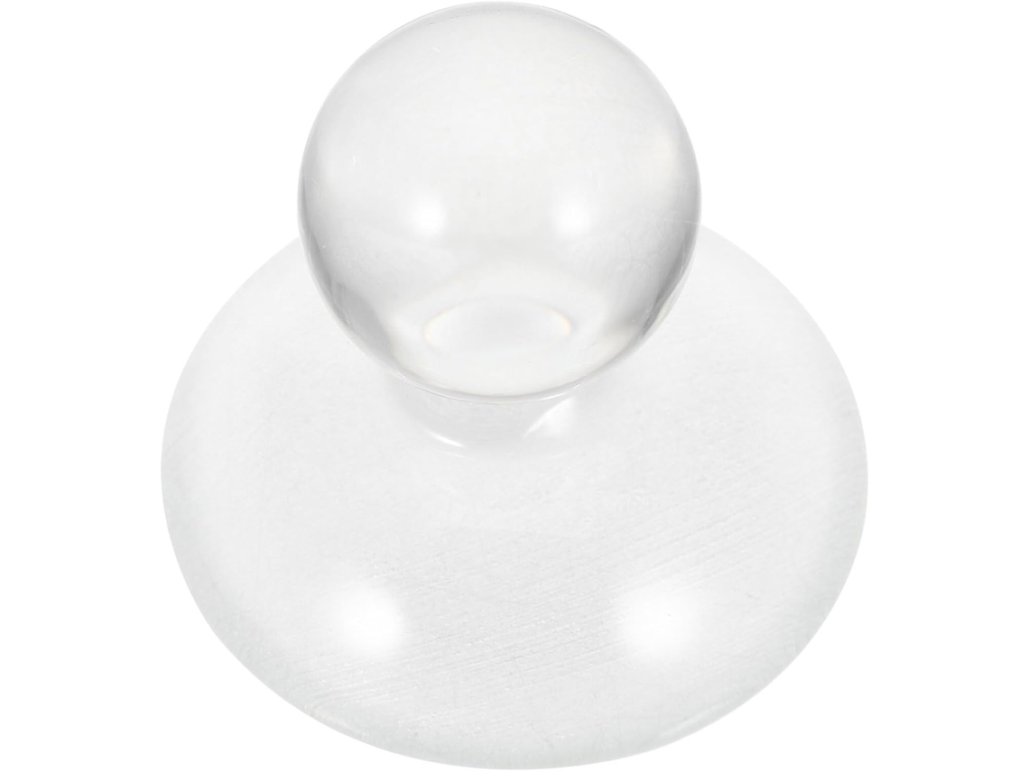 Mortero De Vidrio Grueso Con Fondo Plano Esmerilado Y Mango Corto Ergonómico Para Moler Pigmentos Con Precisión.