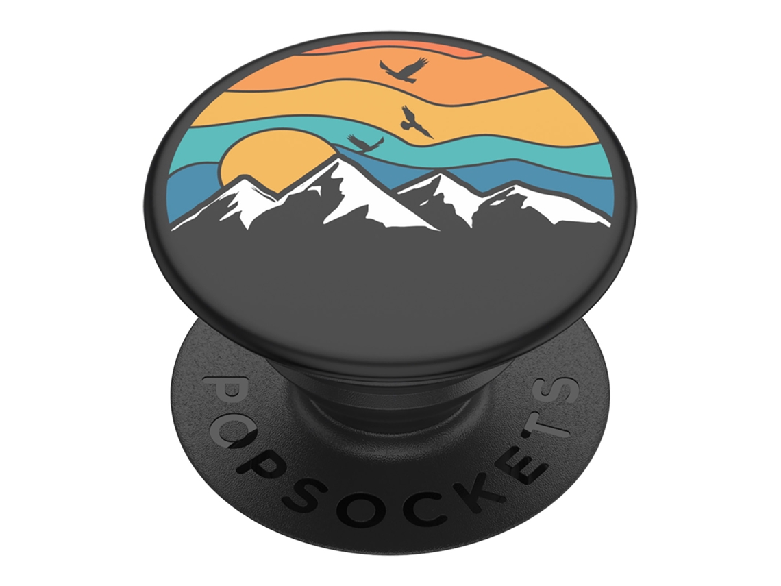 Plugues Mountain High Smartphone Anillo Popsockets Negro