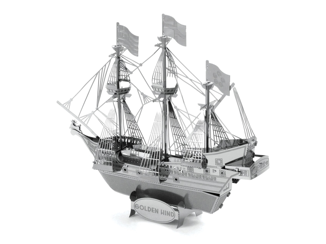 Rompecabezas de metal 3D Chrui para el kit de modelo de metal Golden Hind