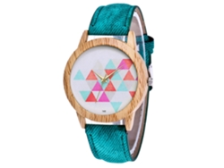 Reloj De Pulsera Zhoulianfa Fashion Quartz Para Mujer, Esfera Redonda, Unisex, Verde.