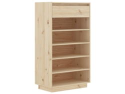 Zapatero 60x34x105 cm Madera de Pino Macizo MAISON EXCLUSIVE