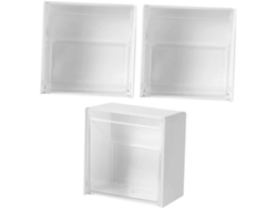 Organizador De Pared De 3 Piezas Para Hisopos Y Discos De Algodón