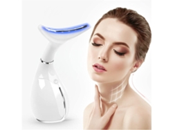Dispositivo De Masaje Para El Cuidado De La Piel Con Vibración De Fotones Led, Lifting De Cuello, Reafirmación De La Piel Y Eliminación De Arrugas.