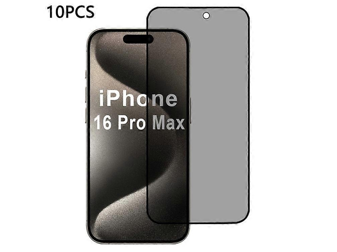 Protector de pantalla antiespía 2.5D, 28 grados, compatible con iPhone 16 Pro Max, 10 unidades/paquete Vledary