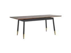 Mesa de comedor BELIANI California de MDF Madera oscura 90x200x78