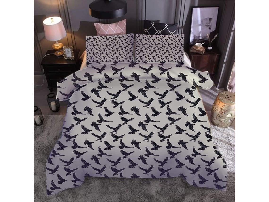 Juego Ropa Cama Funda Nórdica Almohada Juego Microfibra Funda 240x260 Cm 65x65 240 X 260 65