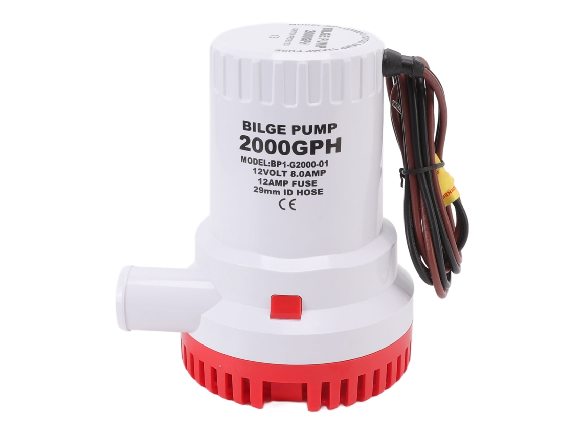 Bomba Sumergible Silenciosa Para Canalones, 2000 Gph, 12 V, Para Barcos, Estanques, Piscinas Y Caravanas.