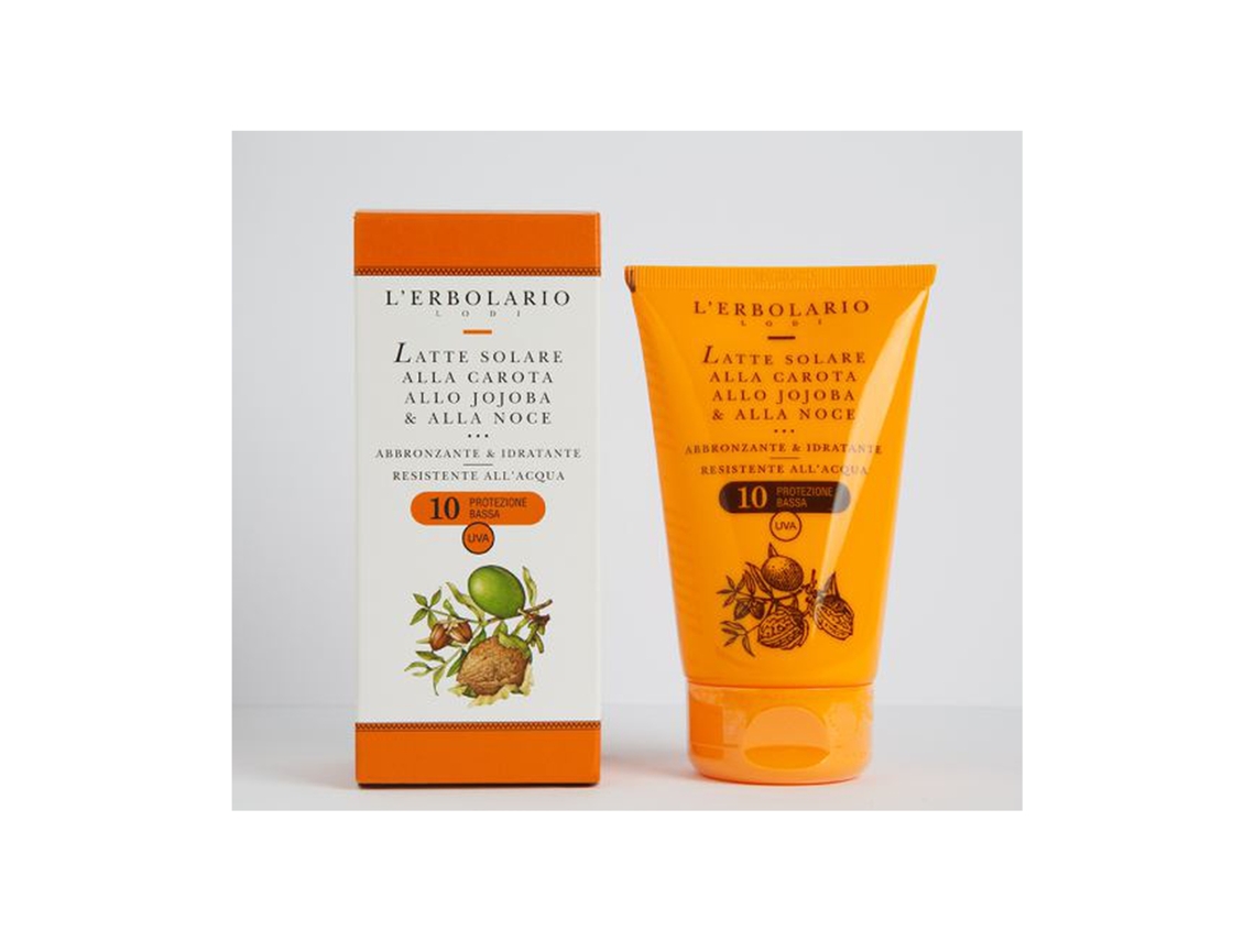 L'Erbolario - Loção Corporal SPF 10 de Cenoura, Jojoba e Noz 125 ml